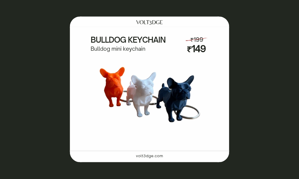 Bulldog Keychain